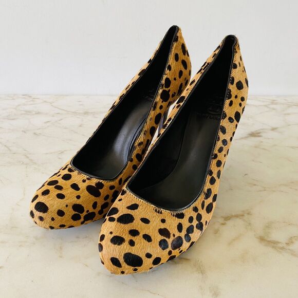 TORY BURCH Brown Animal Print Pump Stiletto High Heels - US 7.5 - Picture 1 of 8
